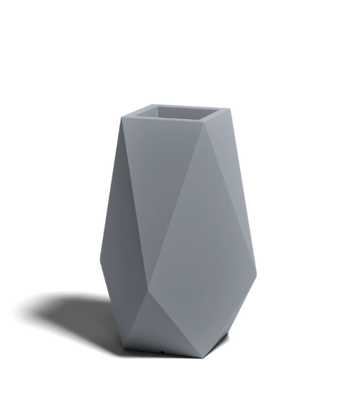 Donica Volcano 70 cm wysokości szara